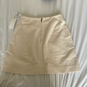 Uniqlo white corduroy skirt NWT size 4